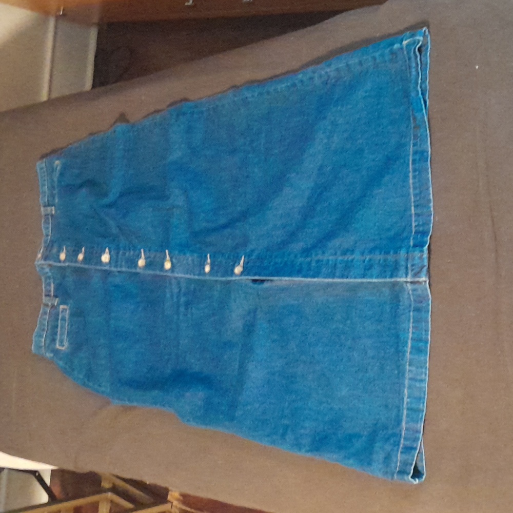 Denim Full Length Skirt